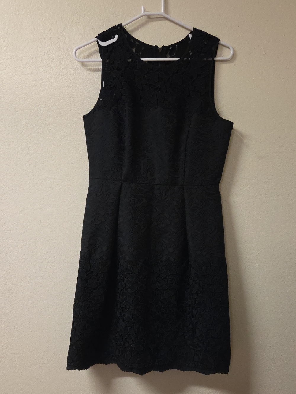 White House Black Market Black Lace Midi‎ Dress
